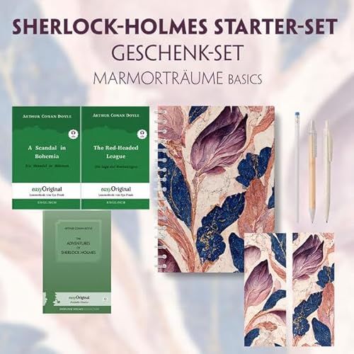 The Adventures of Sherlock Holmes Starter-Paket Geschenkset (mit Audio-Online) + Marmorträume Schreibset Basics: The Adventures of Sherlock Holmes ... Classics: Sherlock Holmes Collection) von EasyOriginal Verlag