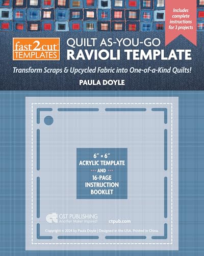 Fast2cut (R) Quilt As-You-Go Ravioli Template: Transform Scraps & Upcycled Fabric Into One-Of-A-Kind Quilts! von C&T Publishing