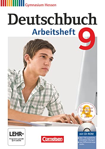 Deutschbuch Gymnasium - Hessen G8/G9 - 9. Schuljahr: Arbeitsheft mit Lösungen und Übungs-CD-ROM