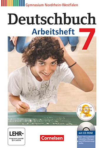 Deutschbuch Gymnasium - Nordrhein-Westfalen - 7. Schuljahr: Arbeitsheft mit Lösungen und Übungs-CD-ROM