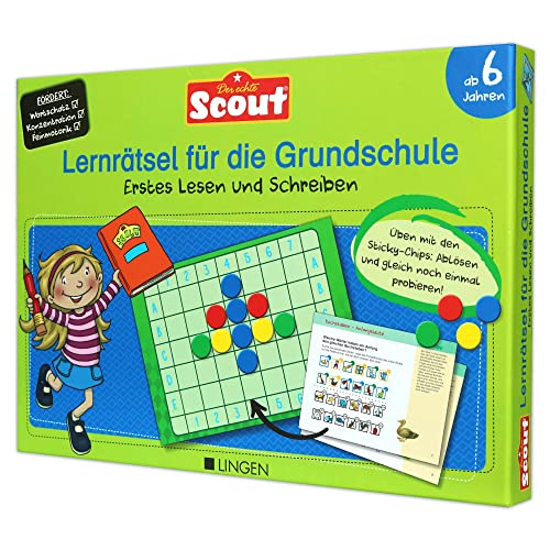 Scout: Lernrätsel für die Grundschule - Erstes Lesen und Schreiben: Lernbox mit Übungsheft und kinderleichten Kontrollsystem zur selbstständigen Kontrolle Scout: Lernrätsel für die Grundschule - Erstes Lesen und Schreiben: Lernbox mit Übungsheft und kinderleichten Kontrollsystem zur selbstständigen Kontrolle