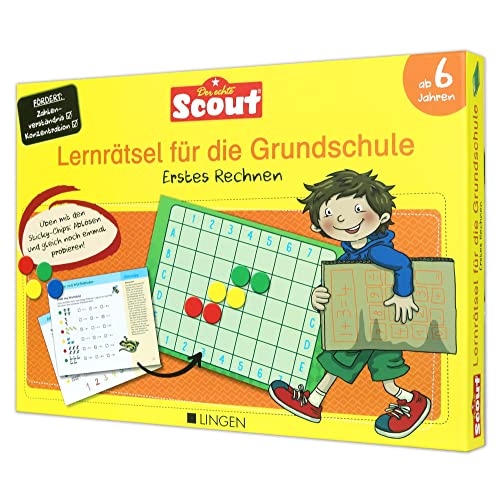 Scout: Lernrätsel für die Grundschule - Erstes Rechnen: Lernbox mit Übungsheft und kinderleichten Kontrollsystem zur selbstständigen Kontrolle von LINGEN