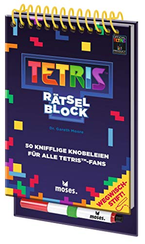 Tetris™ Rätselblock - 50 knifflige Knobeleien | Für Kinder und Erwachsene ab 12 Jahren von moses. Verlag