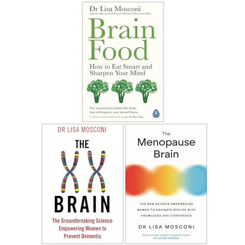 Foblit ltd Dr. Lisa Mosconi Collection 3-Bücher-Set (Brain Food, The XX Brain & The Menopause Brain)