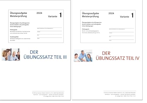 Das Übungspaket Teil III + IV - Variante 1: Zur Vorbereitung auf die Meisterprüfung Teile III + IV: Zur Vorbereitung auf die Meisterprüfung Teil III + IV von Holzmann Medien