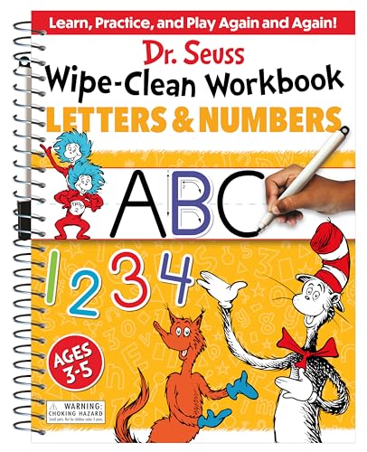 Dr. Seuss Wipe-Clean Workbook: Letters and Numbers: Activity Workbook for Ages 3-5 (Dr. Seuss Workbooks)