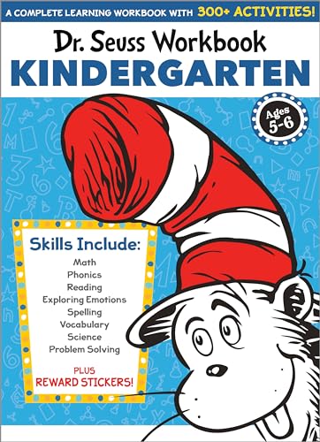 Dr. Seuss Workbook: Kindergarten: 300+ Fun Activities with Stickers and More! (Math, Phonics, Reading, Spelling, Vocabulary, Science, Problem Solving, Exploring Emotions) (Dr. Seuss Workbooks) von Random House Books for Young Readers