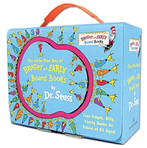 The Little Blue Boxed Set of 4 Bright and Early Board Books: Hop on Pop; Oh, the Thinks You Can Think!; Ten Apples Up On Top!; The Shape of Me and Other Stuff (Bright & Early Board Books(TM), Band 1) von Random House Books for Young Readers
