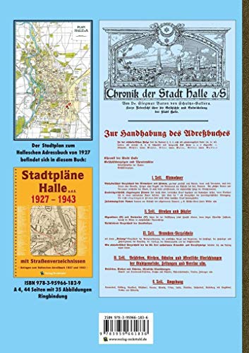 Adressbuch und Einwohnerbuch der Stadt HALLE 1927 - Hallesches Adreßbuch