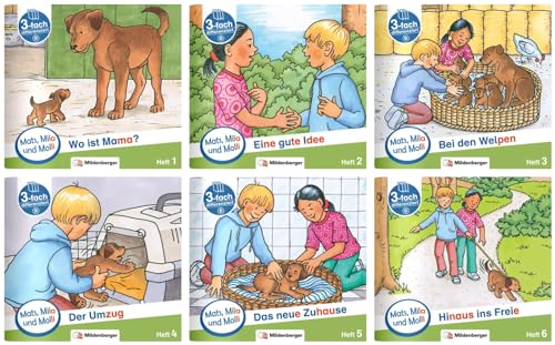 Paket – Mats, Mila und Molli – Heft 1–6, Schwierigkeitsstufe B: Eine Geschichte in drei Schwierigkeitsstufen von Mildenberger Verlag GmbH