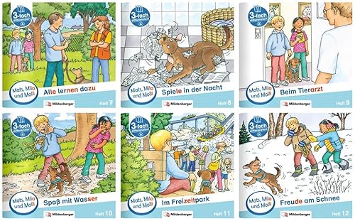 Paket – Mats, Mila und Molli – Heft 7–12, Schwierigkeitsstufe A: Geschichten in drei Schwierigkeitsstufen