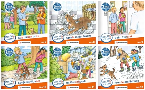 Paket – Mats, Mila und Molli – Heft 7–12, Schwierigkeitsstufe C: Eine Geschichte in drei Schwierigkeitsstufen von Mildenberger Verlag GmbH
