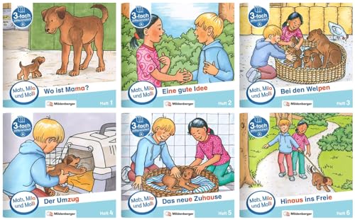 Paket – Mats, Mila und Molli – Heft 1–6, Schwierigkeitsstufe A: Eine Geschichte in drei Schwierigkeitsstufen Paket – Mats, Mila und Molli – Heft 1–6, Schwierigkeitsstufe A: Eine Geschichte in drei Schwierigkeitsstufen