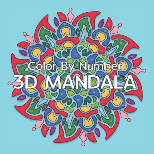 3D MANDALA Color By Number von Independently published