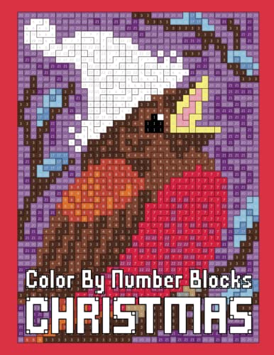 Christmas Color By Number Blocks: Activity Puzzle Coloring Book for Adults Relaxation & Stress Relief (Color Quest Color By Number, Band 10)