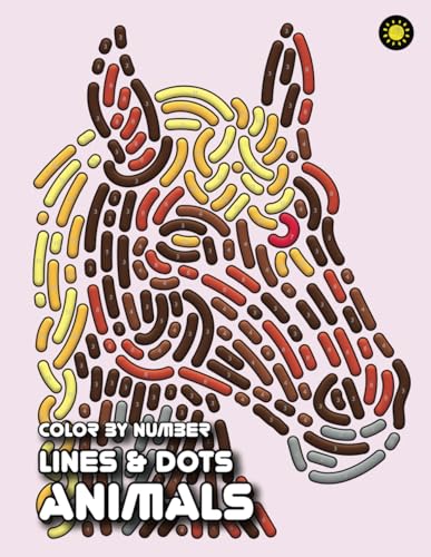 LINES & DOTS Color By Number: ANIMALS: Fun and Easy Color by Number Coloring Book von Independently published