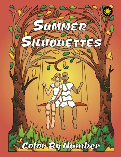 Summer Silhouettes Color By Number: activity coloring book for adults relaxation and stress relief von Independently published