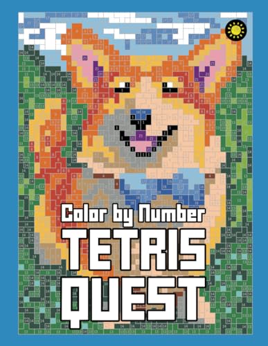 Tetris Quest Color By Number: Color Quest Activity Coloring Book for Adults Relaxation von Independently published