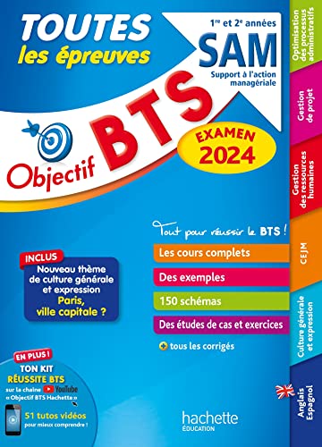 Objectif BTS SAM (1re et 2e années) - Toutes les épreuves, examen 2024 von HACHETTE EDUC