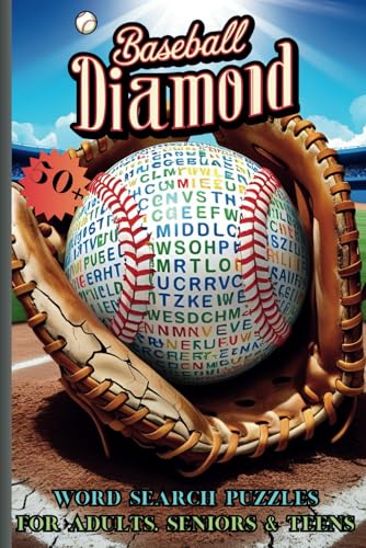 Baseball Diamond Word Search Puzzle Book: Easy to read print about America's pastime (6x9 inches, 110 pages) 50+ puzzles. Learn the basic game terms, players, events, major leagues and much more von Independently published