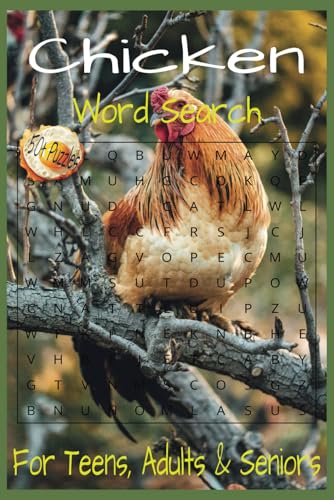 Chicken Word Search Puzzle Book: Word Searches with Easy to Read Print about Chickens, Chicken Lifestyle and More (6x9 inches, 110 pages) 50+ puzzles von Independently published
