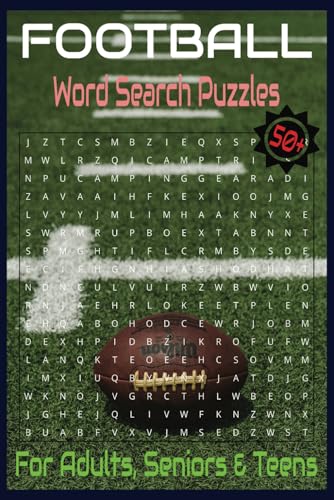 Football Word Search Puzzle Book: Easy to read print word searches about Football (6x9 inches, 110 pages) 50+ puzzles. For NFL football lovers, sports enthusiasts, and puzzle fans. von Independently published