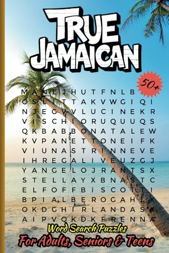 True jamaican word search Puzzle Book: Easy to read print about Jamaica (6x9 inches, 111 pages) 50+ puzzles. Dive into the culture, geography, and traditions of the island. von Independently published