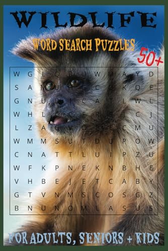 WILDLIFE WORD SEARCH PUZZLE BOOK: Easy to read print word searches about Wildlife (6x9 inches, 110 pages) 50+ puzzles. For nature lovers, animal enthusiasts, and puzzle fans. von Independently published