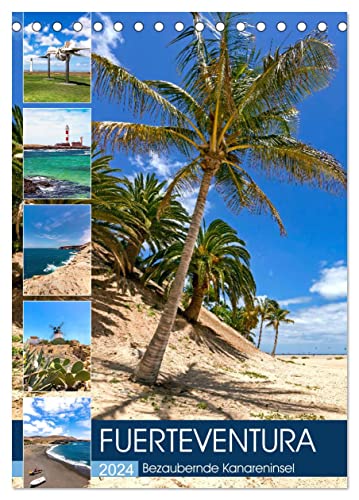 FUERTEVENTURA Bezaubernde Kanareninsel (Tischkalender 2024 DIN A5 hoch), CALVENDO Monatskalender
