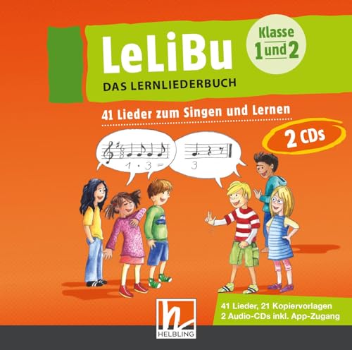 LeLiBu - Das Lernliederbuch 1. Audio-Aufnahmen und Kopiervorlagen: Singend lernen in den Klassen 1 und 2 von Helbling Verlag