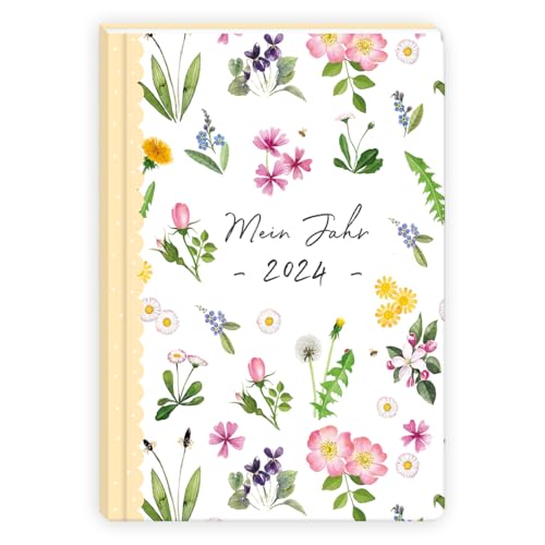 Taschenkalender 2024 Klein I Buchkalender 12 x 18 DIN B6 I 2 Seiten 1 Woche I Handlicher Wochenplaner mit Design von Sophia Drescher I Hardcover Softtouch