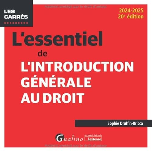 L'essentiel de l'introduction générale au droit von GUALINO