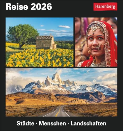Reise Tagesabreißkalender 2026 - Kulturkalender - Städte, Menschen, Landschaften: Kalender für jeden Tag mit faszinierenden Bildern fremder Kulturen, ... Orten aus aller Welt. Tischkalender 2026 Reise Tagesabreißkalender 2026 - Kulturkalender - Städte, Menschen, Landschaften: Kalender für jeden Tag mit faszinierenden Bildern fremder Kulturen, ... Orten aus aller Welt. Tischkalender 2026 von Harenberg
