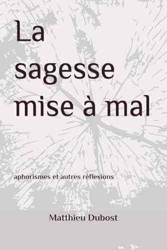 La sagesse mise à mal: aphorismes et autres réflexions von Independently published