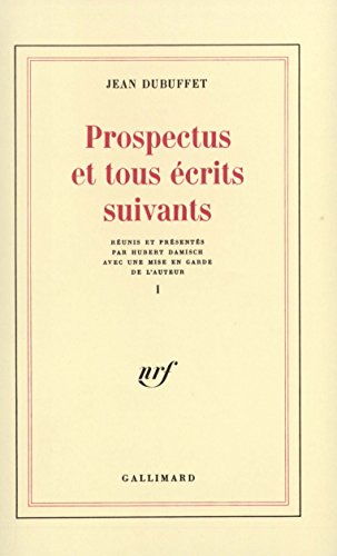 Prospectus et tous écrits suivants (1)