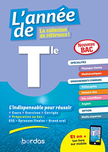 L'Année de Tle Spécialités Physique-Chimie + Maths von Bordas