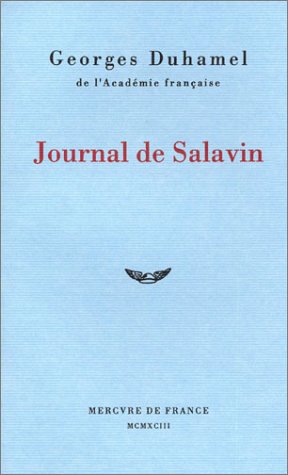 Journal de Salavin von MERCURE DE FRAN