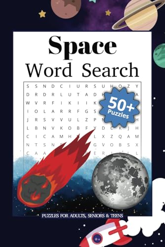 Space Word Search Book: Fun and Relaxing Puzzles for Adults, Seniors and Teens von Independently published