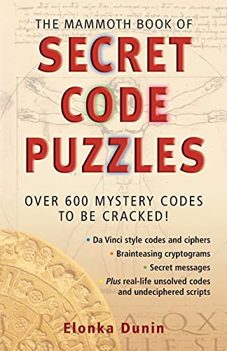 The Mammoth Book of Secret Code Puzzles: B Format (Mammoth Books) von Robinson
