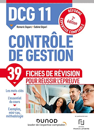 DCG 11 Contrôle de gestion - Fiches de révision - 2e éd.: Réforme Expertise comptable von DUNOD