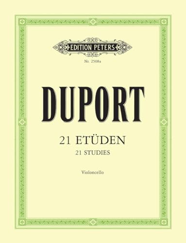 21 Etüden für Violoncello (Edition Peters) 21 Etüden für Violoncello (Edition Peters)