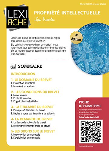 Propriété intellectuelle: Les brevets