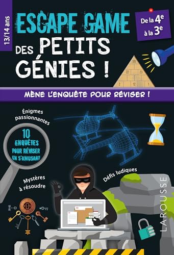 Escape game des petits génies - 4e-3e - Cahier de vacances: De la 4e à la 3e Escape game des petits génies - 4e-3e - Cahier de vacances: De la 4e à la 3e von LAROUSSE