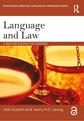 Language and Law: A Resource Book for Students (Routledge English Language Introductions)