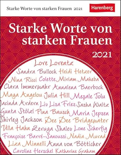 Starke Worte von starken Frauen Kalender 2021