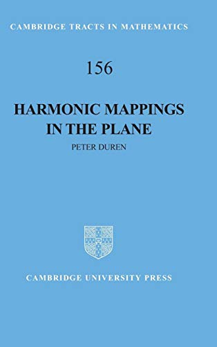 Harmonic Mappings in the Plane (Cambridge Tracts in Mathematics)