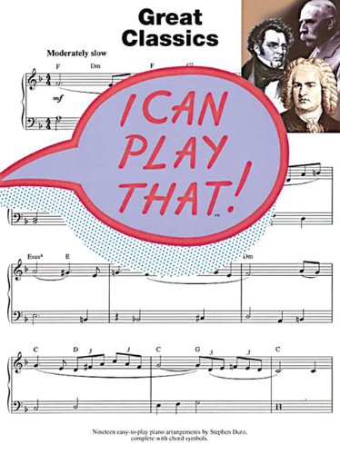 I Can Play That] Great Classics von Music Sales