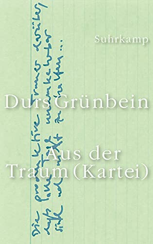 Aus der Traum (Kartei): Aufsätze und Notate von Suhrkamp Verlag AG