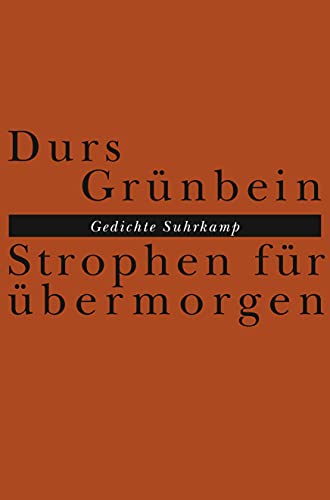Strophen für übermorgen: Gedichte von Suhrkamp Verlag AG