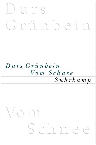 Vom Schnee oder Descartes in Deutschland von Suhrkamp Verlag AG